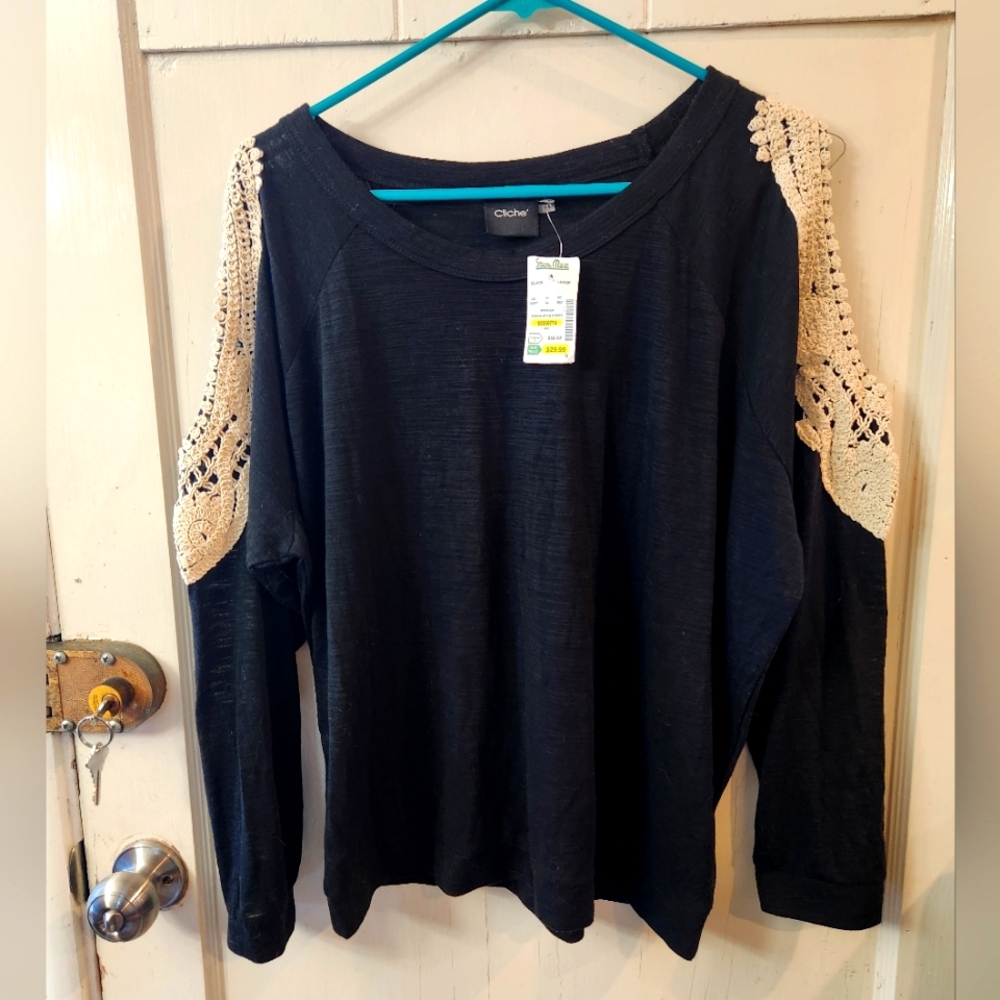 Cliche Open Shoulder Top